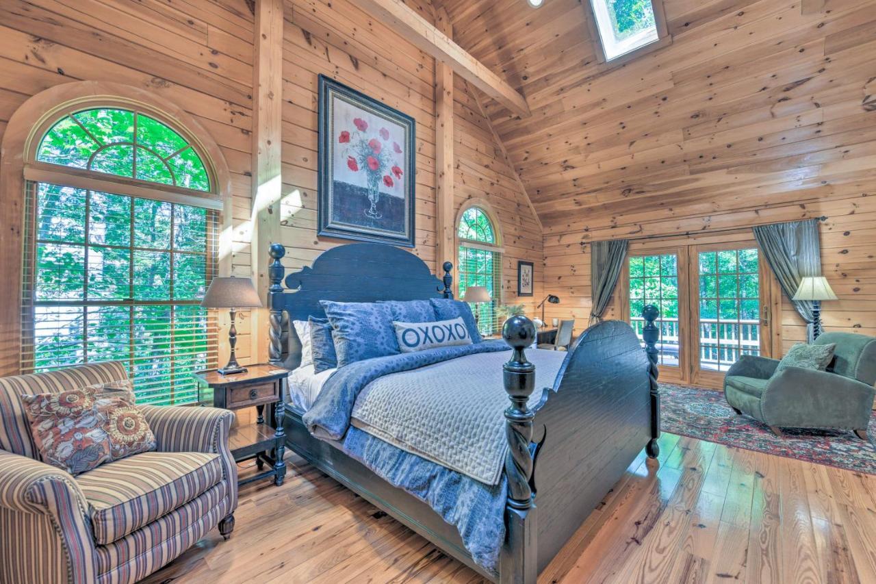 Luxury Cabin With Deck Less Than 5 Miles To Sapphire Valley! Villa Exterior photo